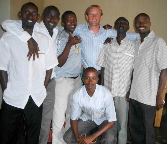 AfID founder Neil Jennings with the team at Children's Care & Protection, Rwanda